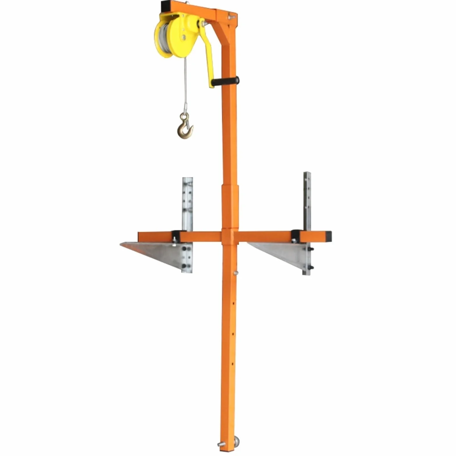 Sollevatore per condizionatore d'aria con staffa di sollevamento e verricello manuale, portata 150 kg, set completo da 15 m per un facile montaggio e smontaggio