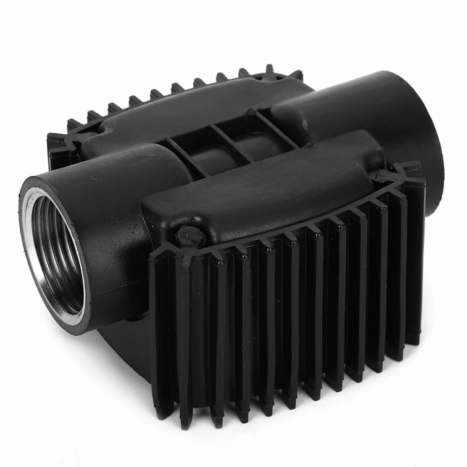 Eujgoov Misuratore di Portata a Turbina Digitale con Filettatura Interna da 1 Pollice per Acqua, Olio,