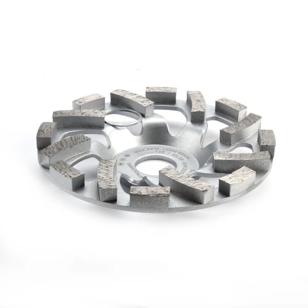 Disco abrasivo diamantato Ø 230 mm e 22,23 mm foro mola con croce doppio dente