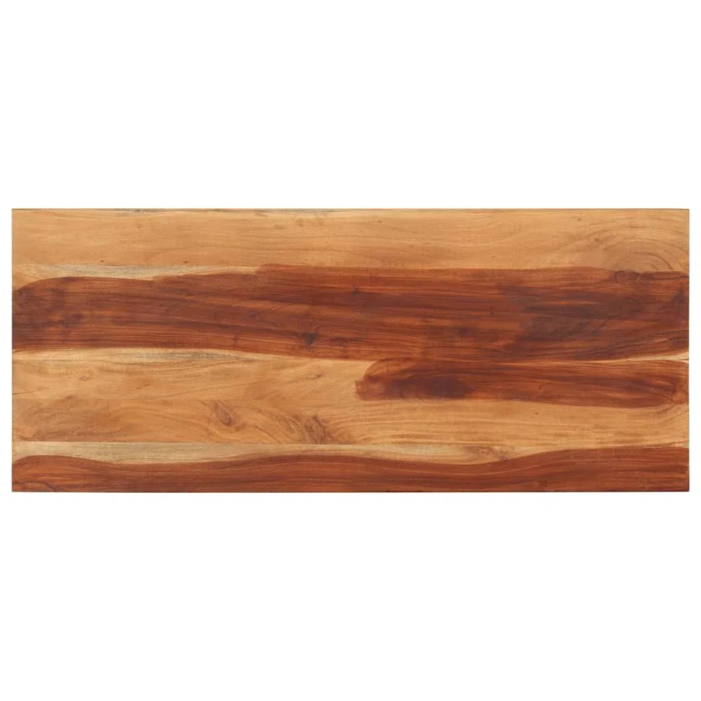 vidaXL Piano in legno massello di acacia ricambio per tavolo da pranzo, 15-16 mm, 60 x 140 cm