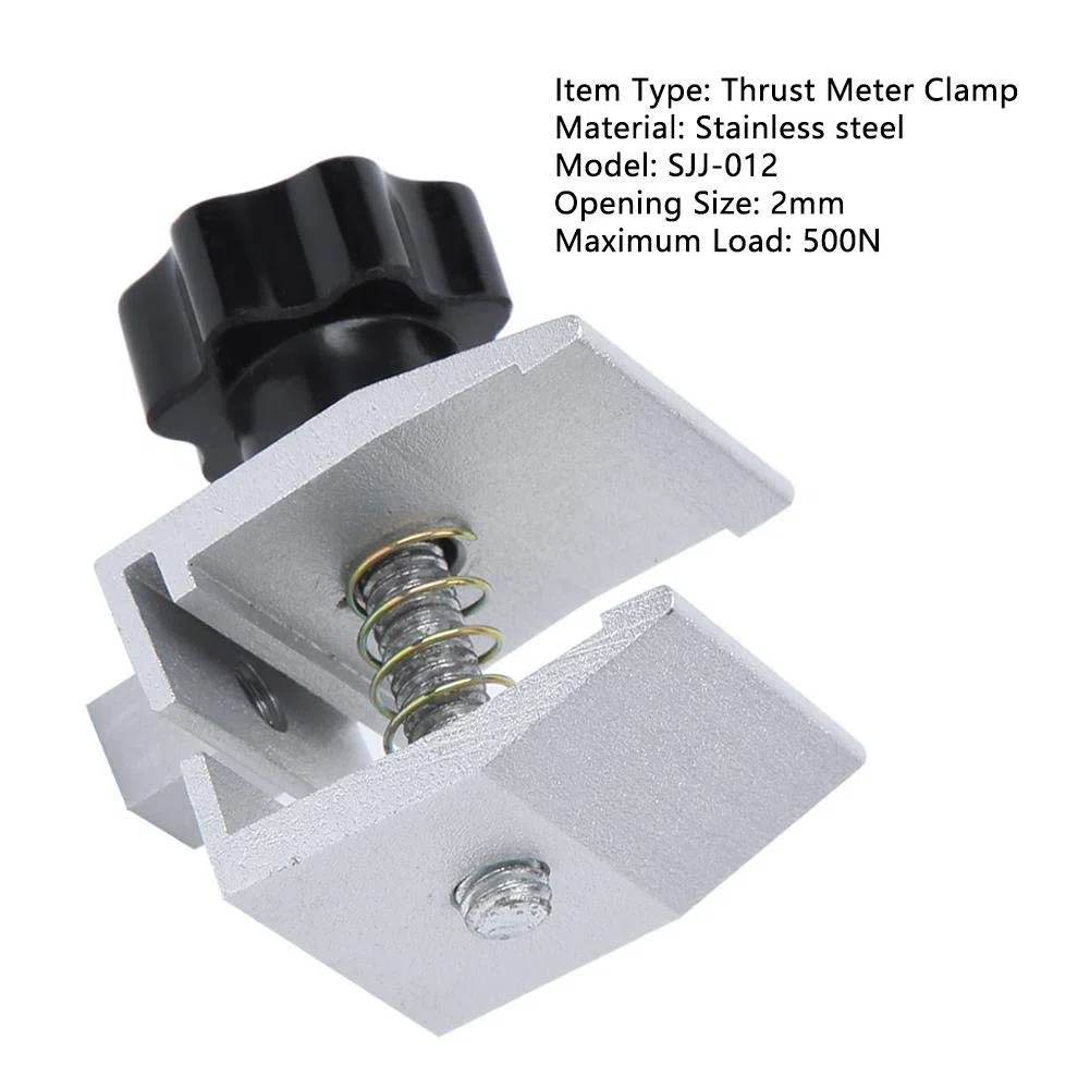 Morsetto portautensile push-pull, 2mm SJJ-012 Morsetto per misuratore di tensione Morsetto per micrometro in acciaio inossidabile per test di Carico massimo 500N