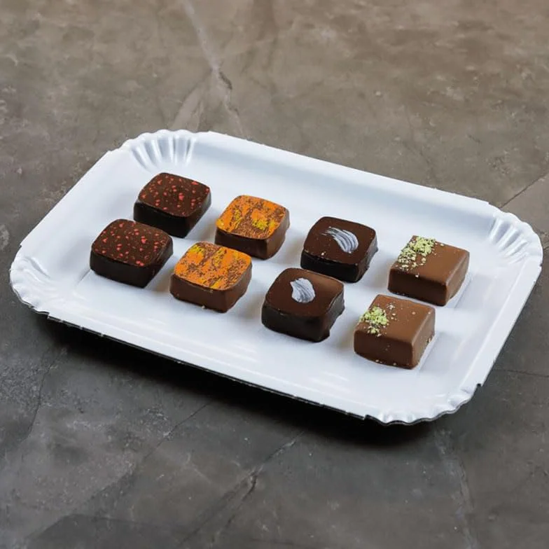 Vassoi per Pasticceria in Cartone POLITENATA BIANCO 29,5x20,5 cm Navetta Monouso 5CF x 15Pz (75)