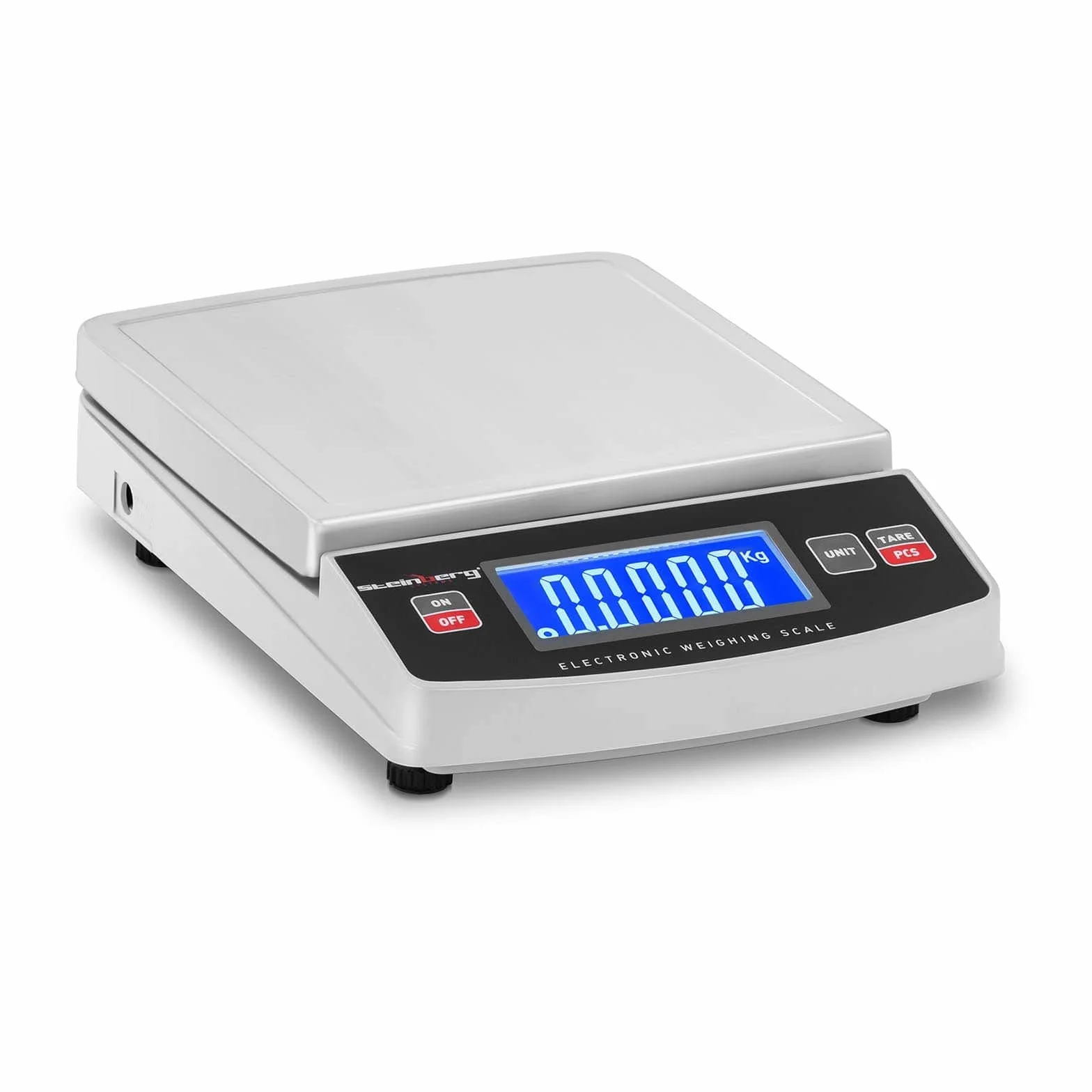 Steinberg Systems Bilancia da Banco Digitale Bilancia Elettronica SBS-TW-5000 (5.000 g / 1 g, 14,8 x 15,2 cm, LCD, Acciaio Inox, Plastica)