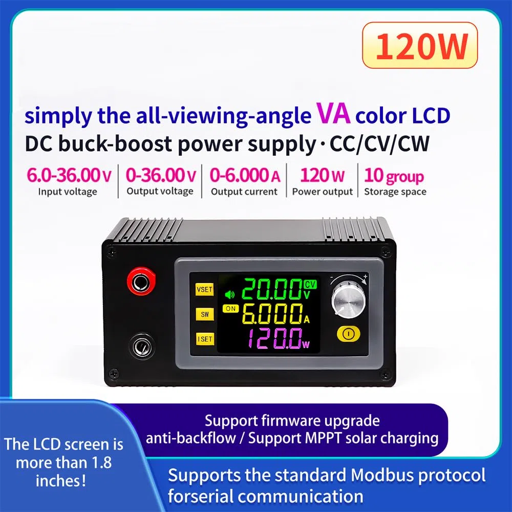 Boost Buck Convertitore Regolatore di Tensione DC6-36V 120W DC DC Converter Controllo Numerico Tensione di Sollevamento Corrente Costante Modulo di Alimentazione Con Alloggiamento Dell'interfaccia.