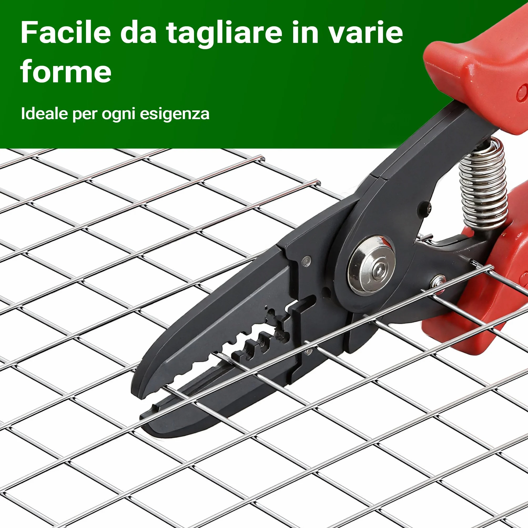 Rete da voliera 4 angoli Maglie 12x12mm Rotolo 25m 50cm Acciaio zincato
