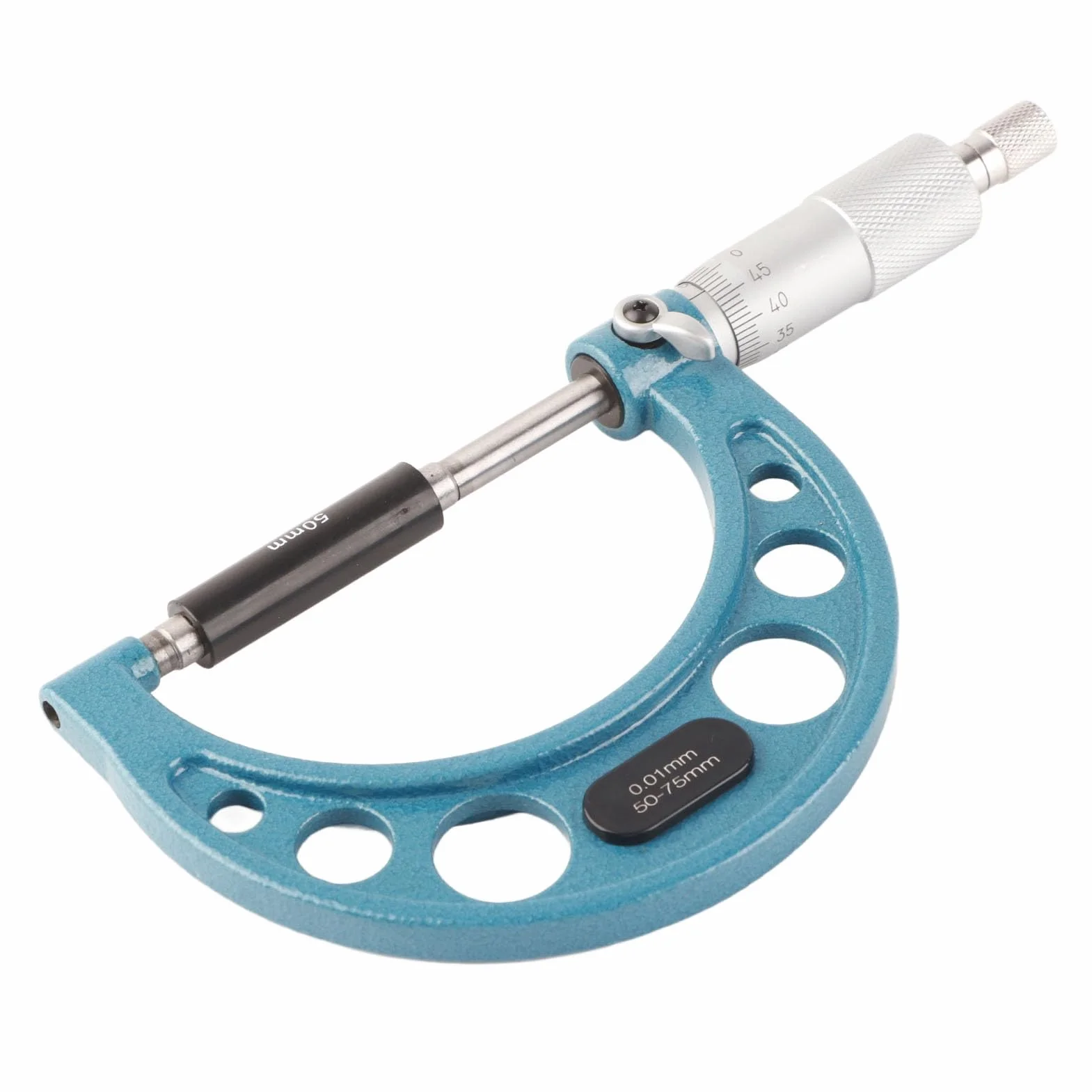 Micrometro Esterno Acciaio Inossidabile 0,01 mm 50-75 mm Strumento Misurazione Alta Precisione