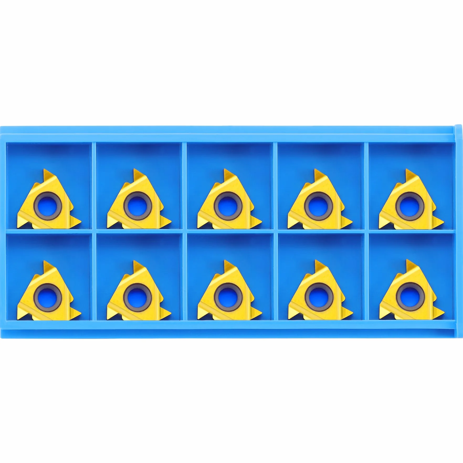 Inserti per Filettatura 16IR AG55 in Carburo di Tungsteno, 10 Pezzi
