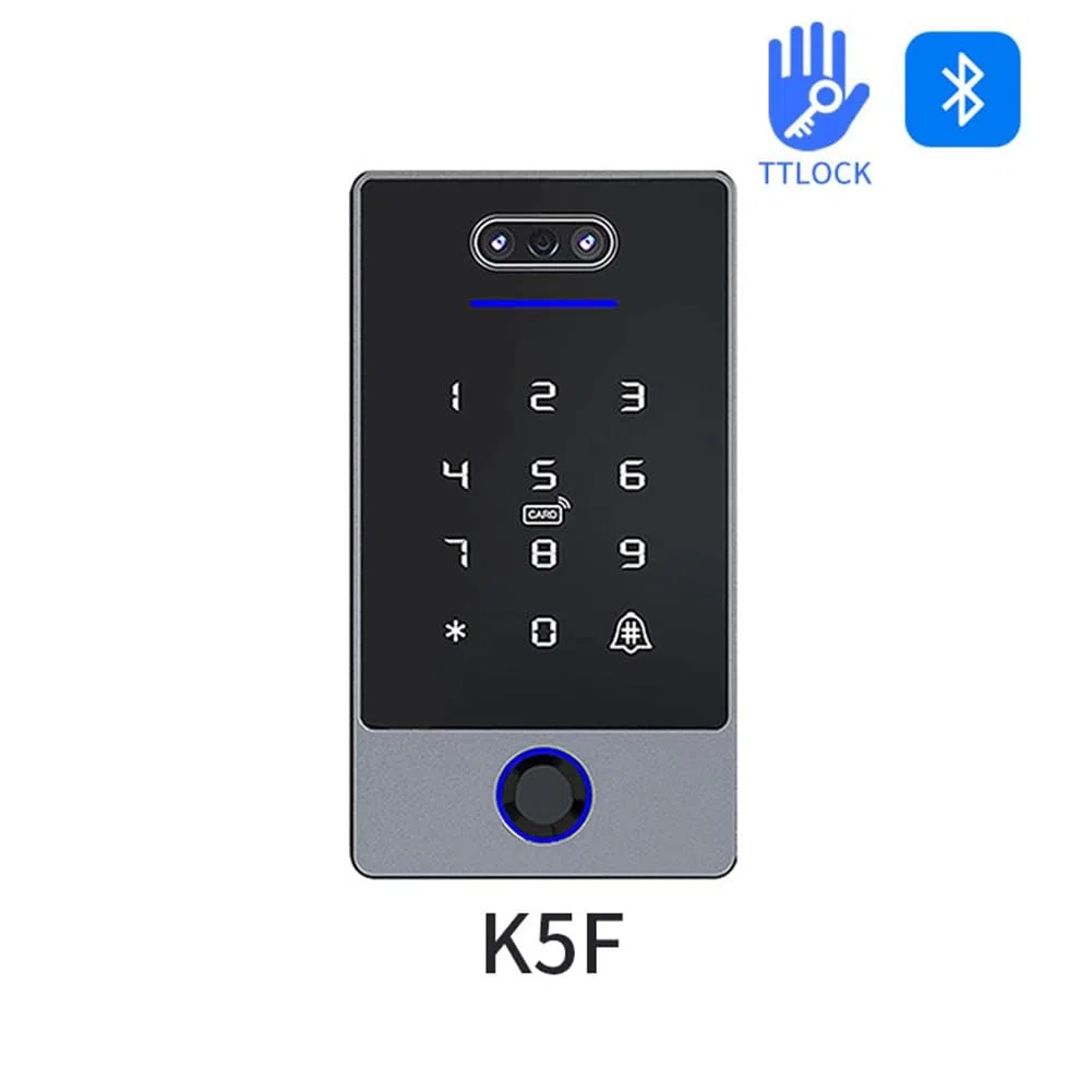 TTLock Tastiera di Controllo Accessi con Riconoscimento Facciale Controller di Accesso Autonomo Impermeabile per Impronte Digitali per Serratura-B