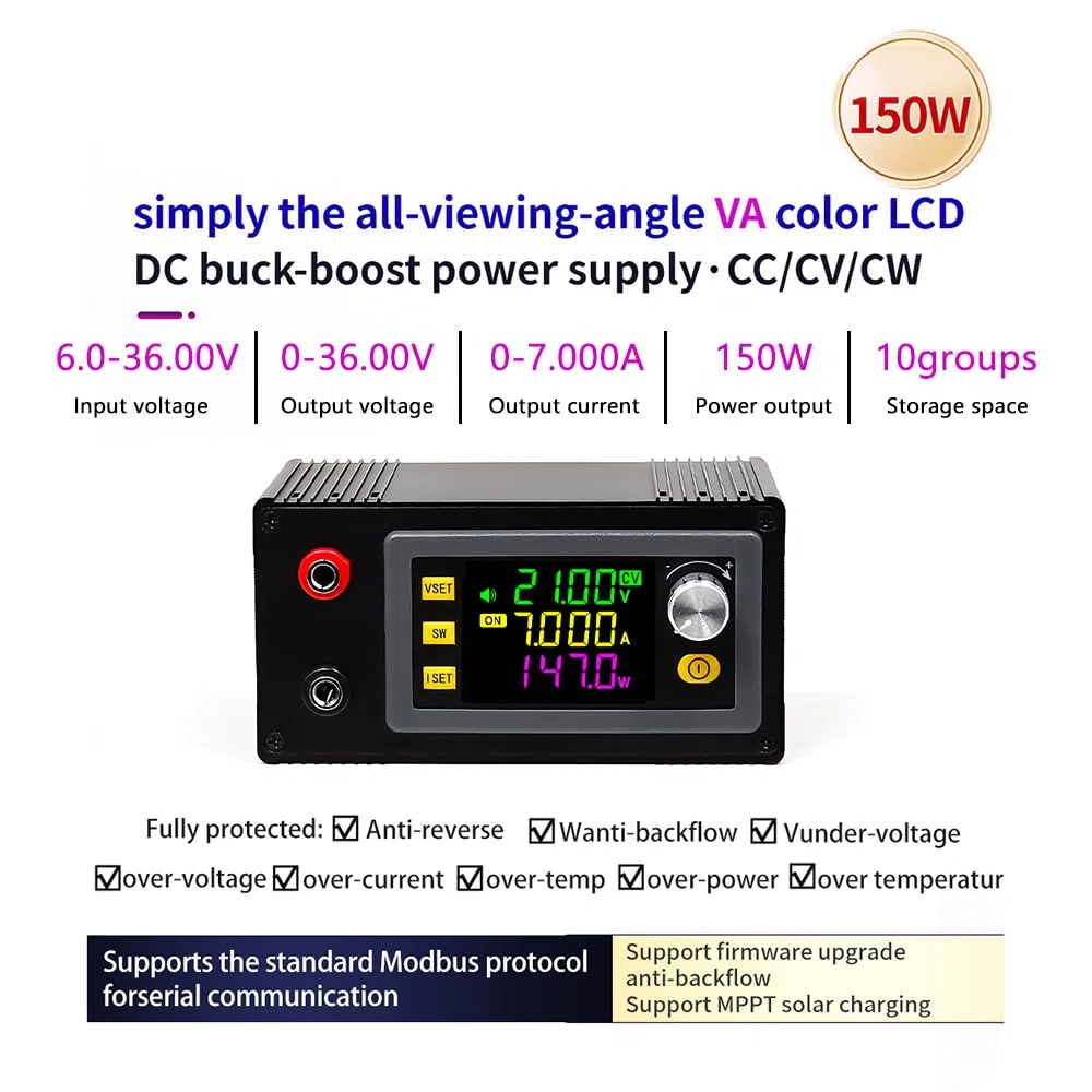 Boost Buck Convertitore Regolatore di Tensione DC6-36V 150W DC DC Converter Controllo Numerico Tensione di Sollevamento Corrente Costante Modulo di Alimentazione Con Alloggiamento Dell'interfaccia.