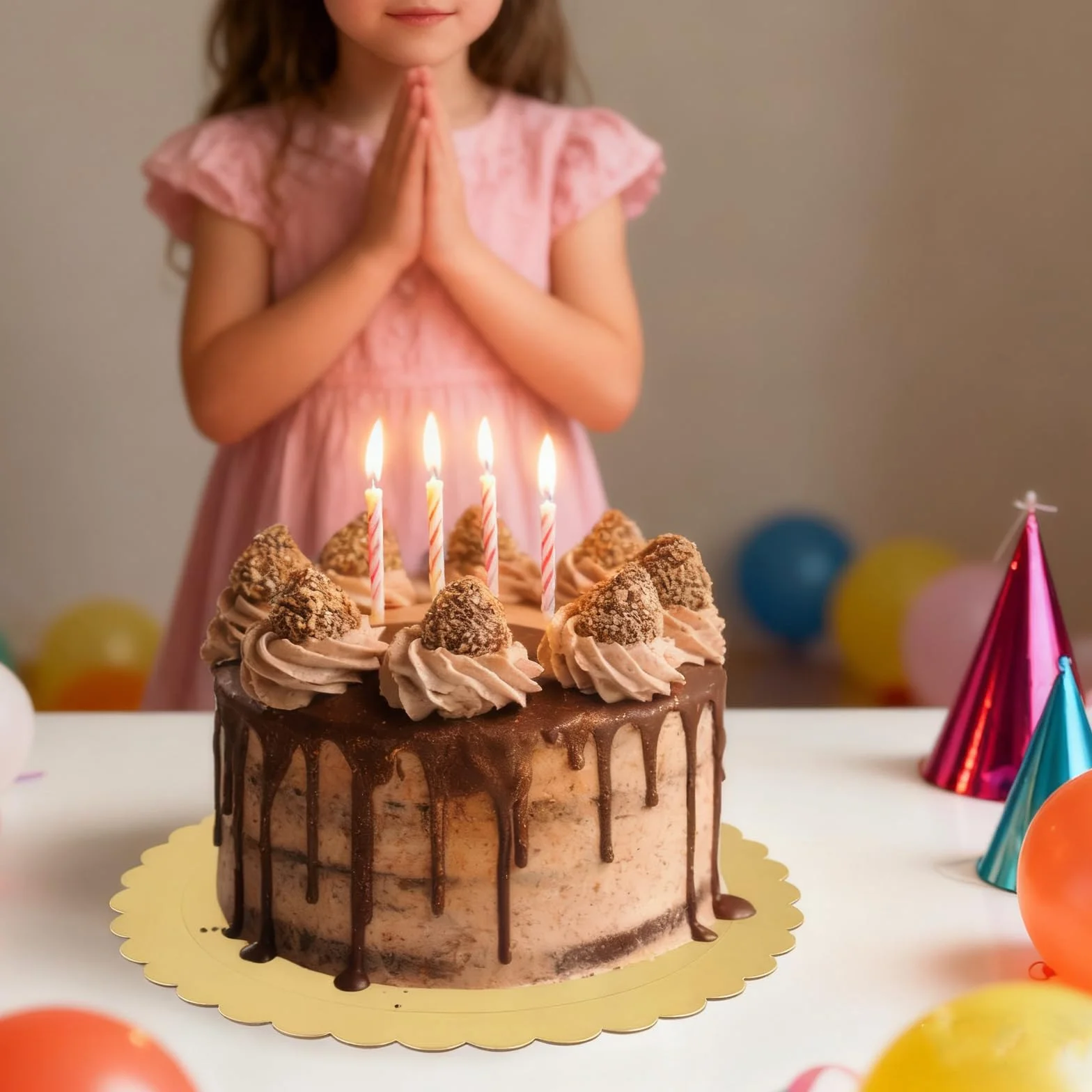 MUKSEUT Vassoi rotondi per torte 30 cm confezione da 25, base rotonda ondulata 2 mm, oro