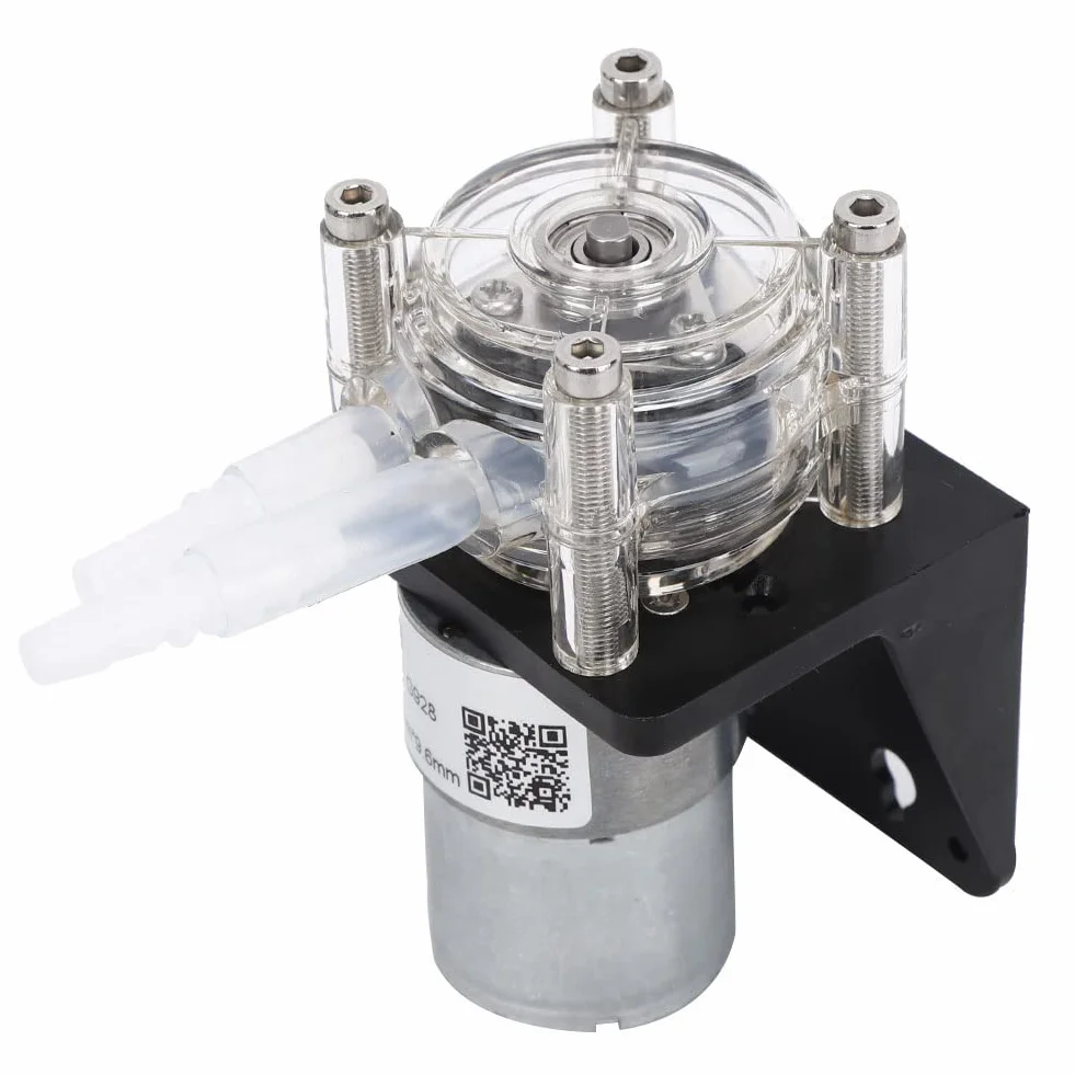 Peristaltic Pump,500mL/min Dosing Pump Large Peristaltic Pump, Large with Transparent PC Head (24V)