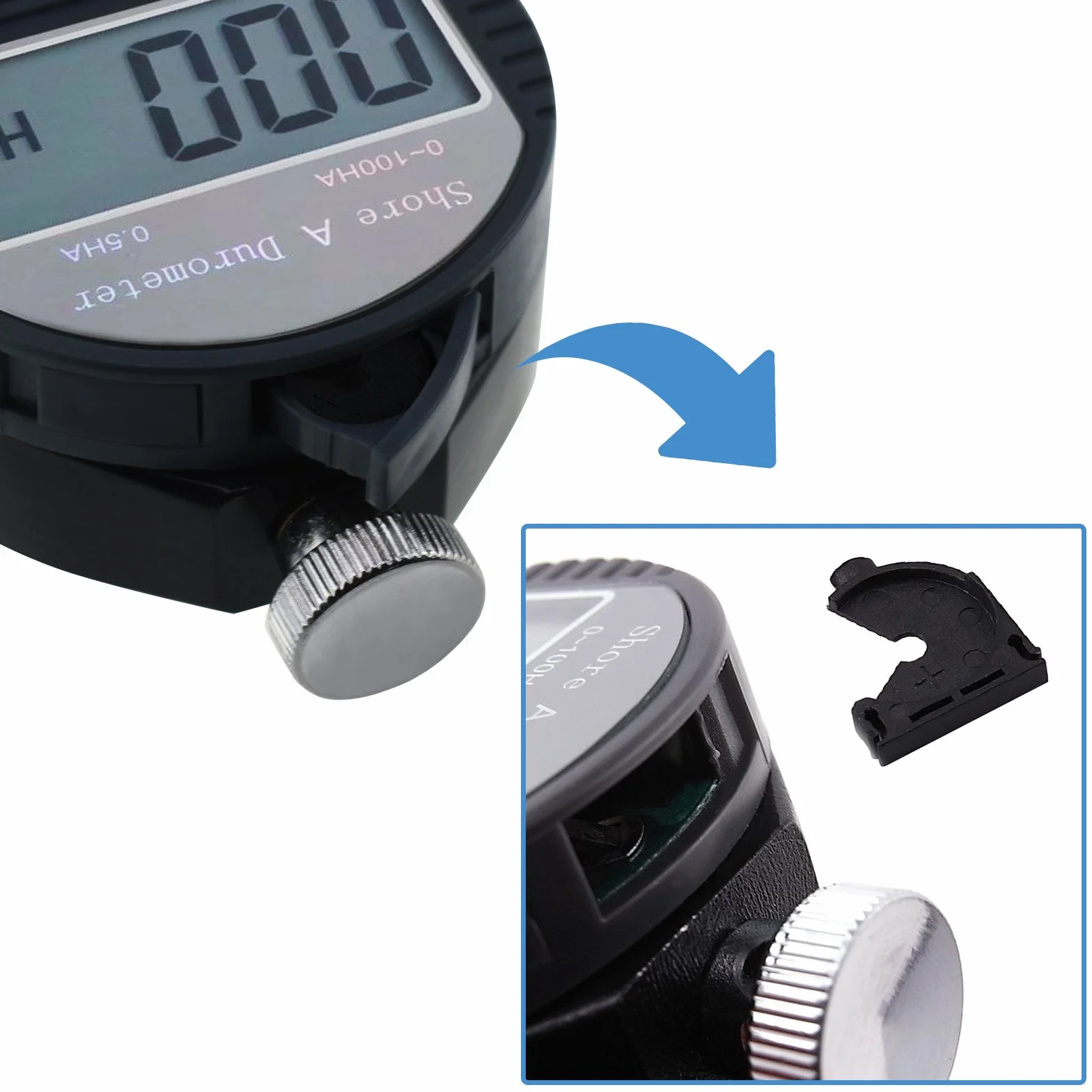 Durometro Digitale Shore A 0-100HA Tester Gomma Plastica