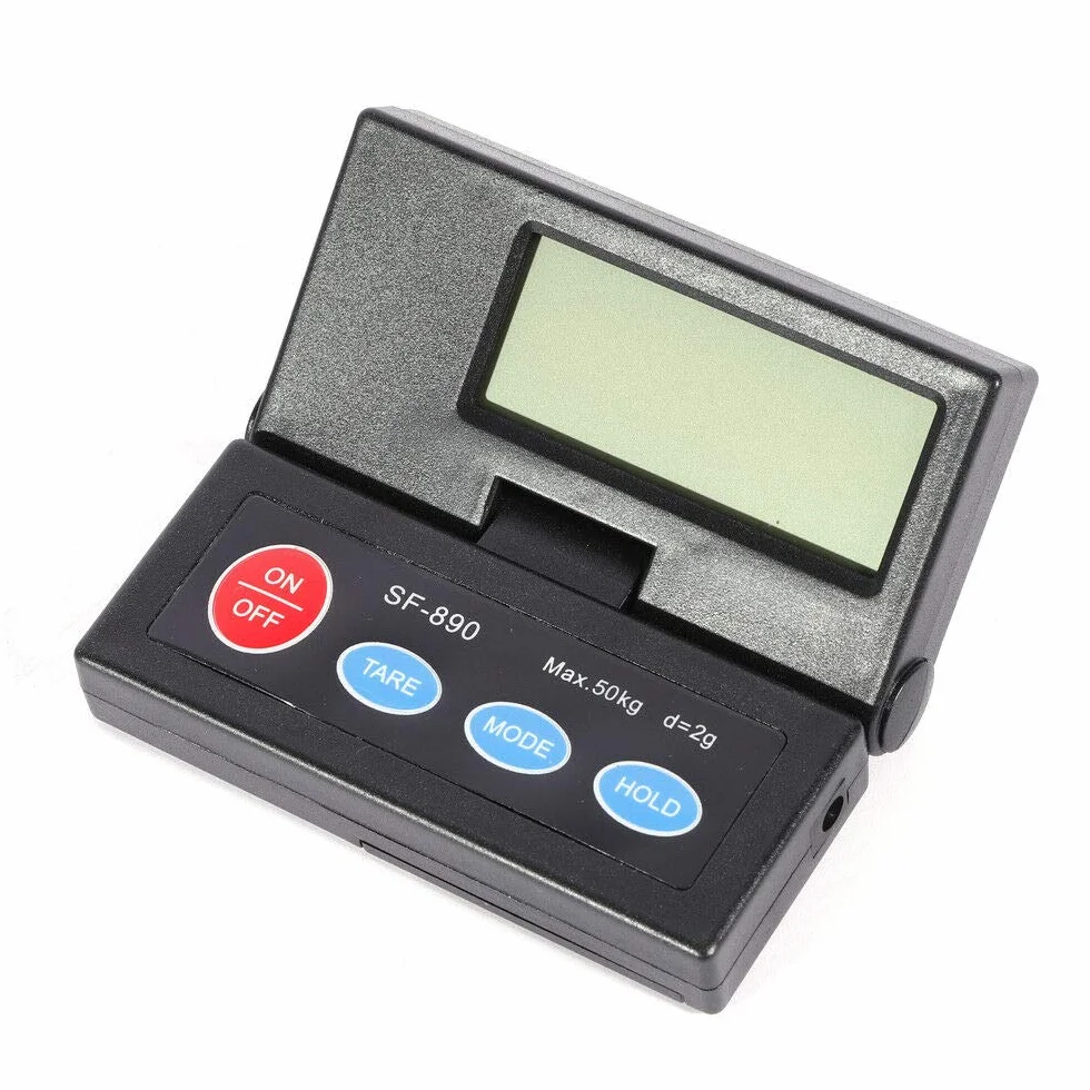 Bilancia digitale da 2 g, 50 kg, bilancia elettronica a piattaforma, professionale, con grande display per pesatura, uso domestico e commerciale