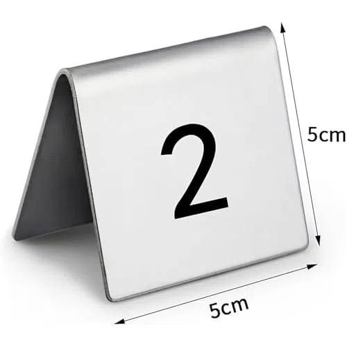 Numeri d'ordine da tavolo 1-50/1-100 in acciaio inox, per ristoranti, matrimoni, ristoranti, bar, feste, banchetti, segnaposto, segnaposto