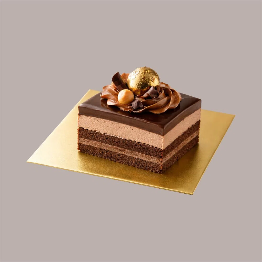 Tavoletta Vassoio Rigido Sottotorta Dolce in Cartoncino Alimentare Oro e Nero 14x14 cm 10 Kg Lucgel