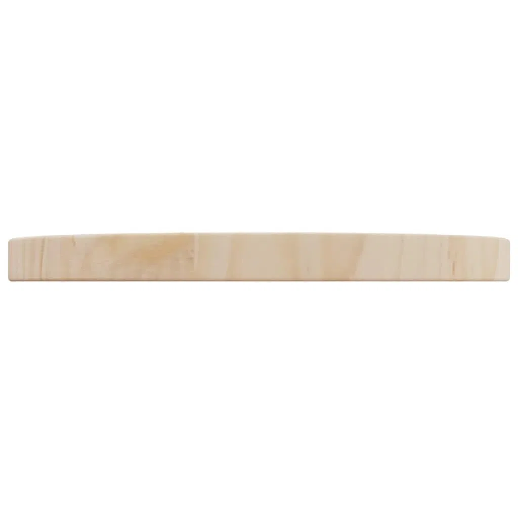 Piano in legno per scrivania rotonda, piastra di protezione, tavoli da pranzo, caffè o giardino, design moderno, facile da pulire, marrone, 30 x 2,5 cm
