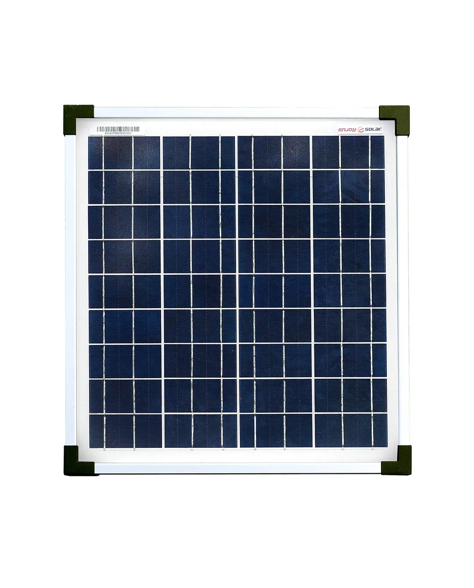 Enjoy solar Poly 20 W 12V Pannello solare policristallino Modulo solare fotovoltaico Ideale per camper, abitazioni da giardino, barca