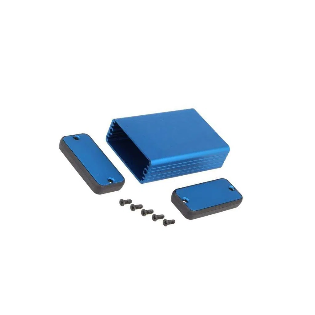 1455C801BU Custodia: con pannello 1455 X: 54mm Y: 80mm Z: 23mm alluminio HAMMOND