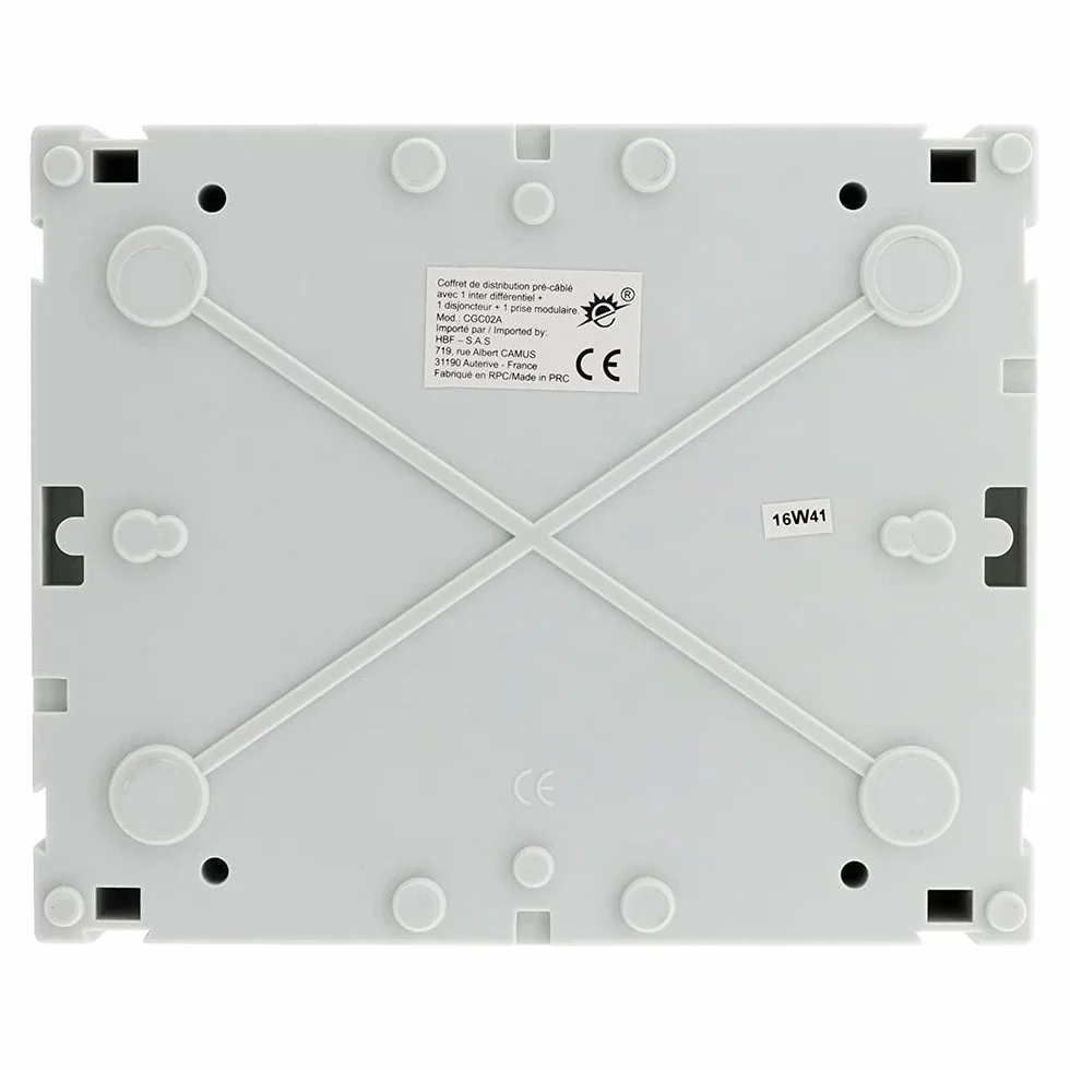 Zenitech - Scatola elettrica impermeabile IP65 dotata di 8 moduli, colore bianco (150217)
