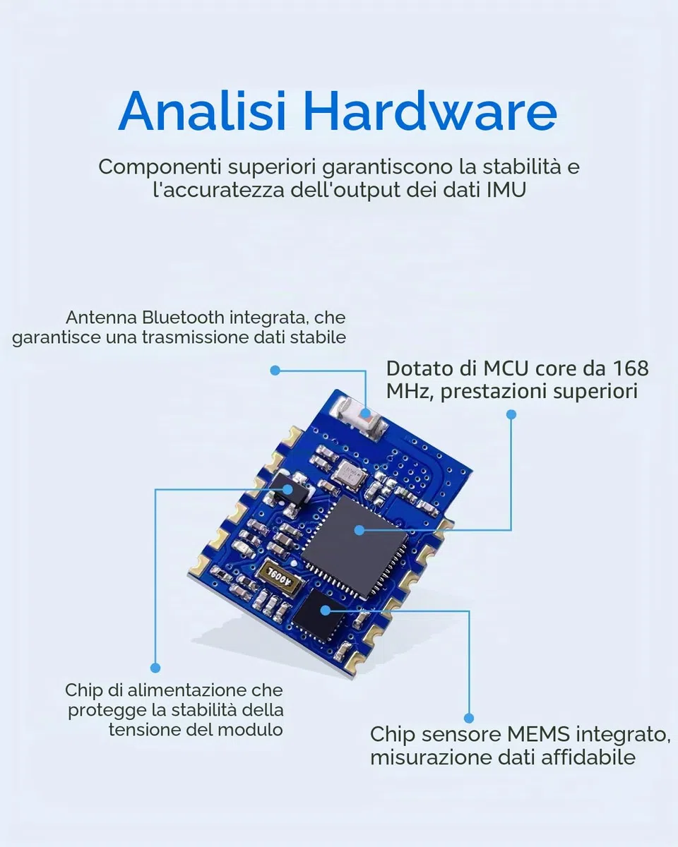 [Sensori di accelerazione Bluetooth 5.0] Sensore di inclinazione wireless a 9 assi WT901BLECL, accelerometro a 3 assi + giroscopio + magnetometro + inclinometro, sensore IMU MPU9250 Modulo