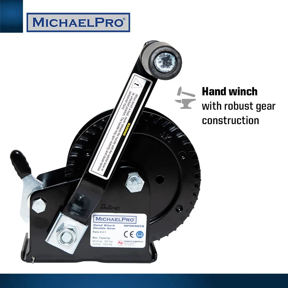 MichaelPro MP009059 - Verricello a fune, 1500 kg