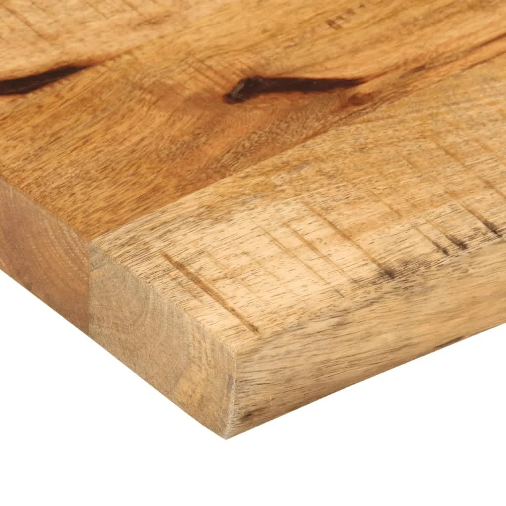 vidaXL Piano Tavolo 140x40x2,5 cm Bordi Vivi Legno di Mango Grezzo, Piano Sostituzione Tavolo, Piano per Tavolo da Pranzo, Piano d'appoggio