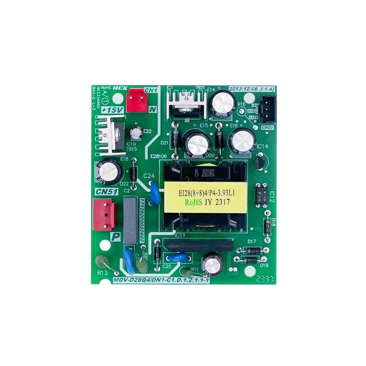 MDV-D28Q4/DN1-C1.D.1.2..1-1 Circuito PCB 17126000000682 Scheda Di Controllo, Compatibile Con Midea, Elemento Elettronico