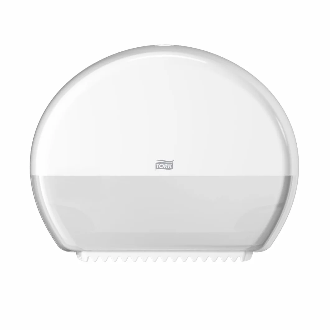 Tork 555000 Dispenser rotolo di Carta Igienica Mini Jumbo sistema T2 27,5 cm x 34,5 cm x 13,2 cm bianco