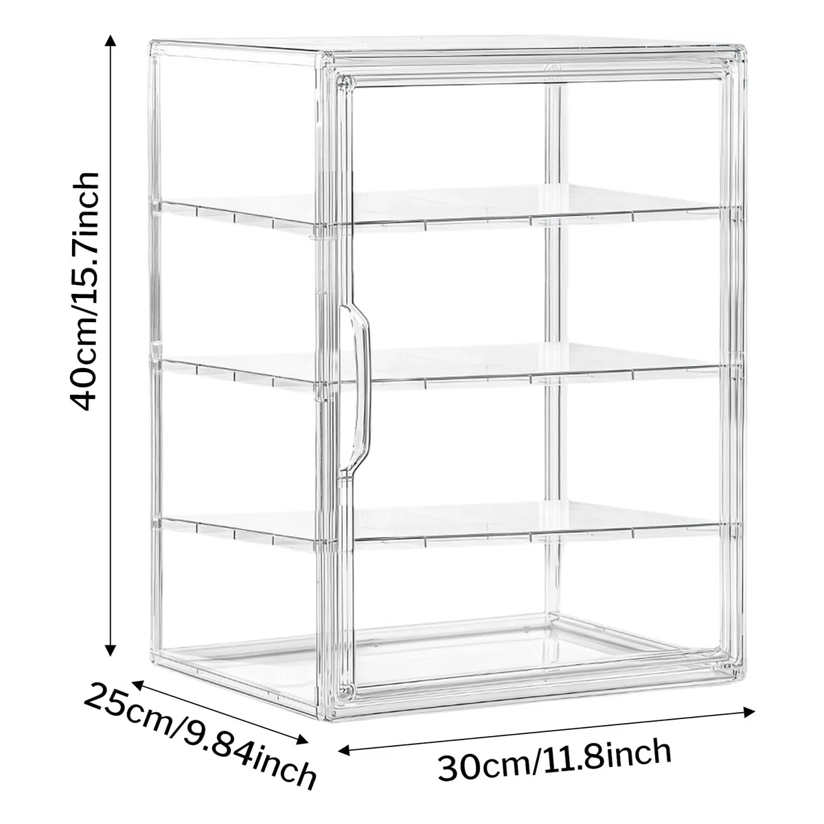 Generisch Vetrina per prodotti da forno – 4 strati contenitore per il pane per bancone della cucina,Contenitore ermetico per alimenti per, pasta domestica, panino fatto in casa