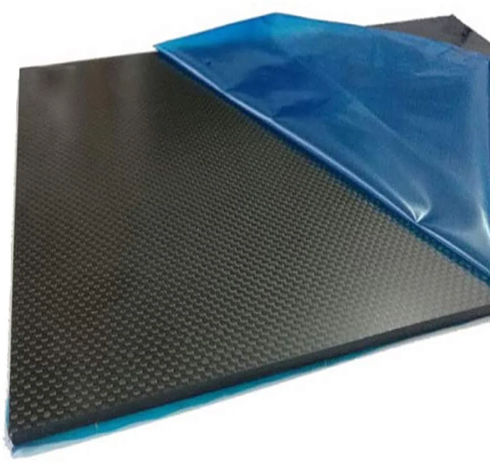 Foglio di lamiera in fibra di carbonio 2 mm x 400 mm x 500 mm, per pannello in fibra di carbonio telaio drone fai da te, (tessuto semplice opaco)