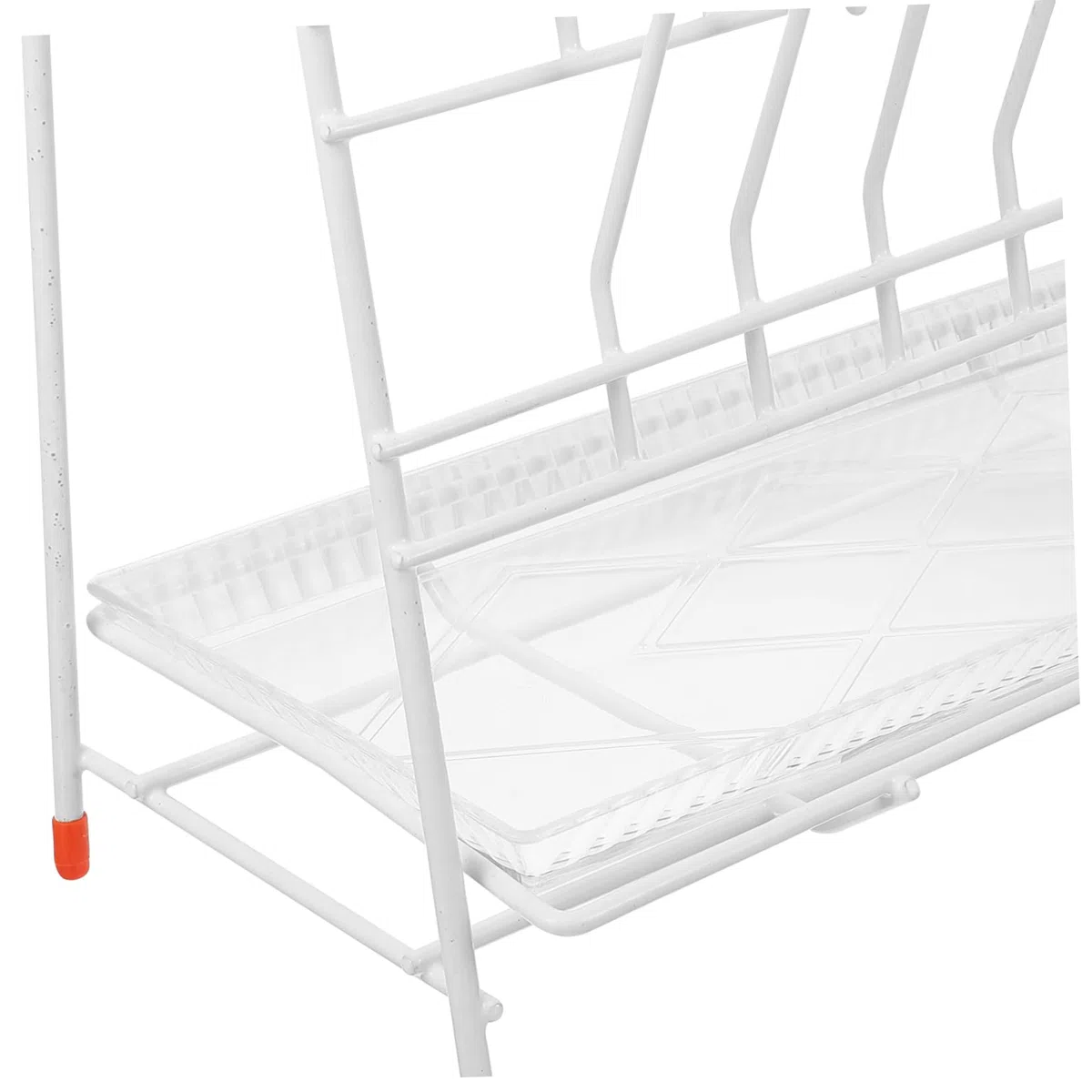 SOLUSTRE Rack per Provette da Laboratorio 32 Slot in Ferro Rivestito, Porta Vetreria da Laboratorio Salvaspazio e Scolapiatti per Asciugatura Tubi, per Uso Scientifico e Drenaggio