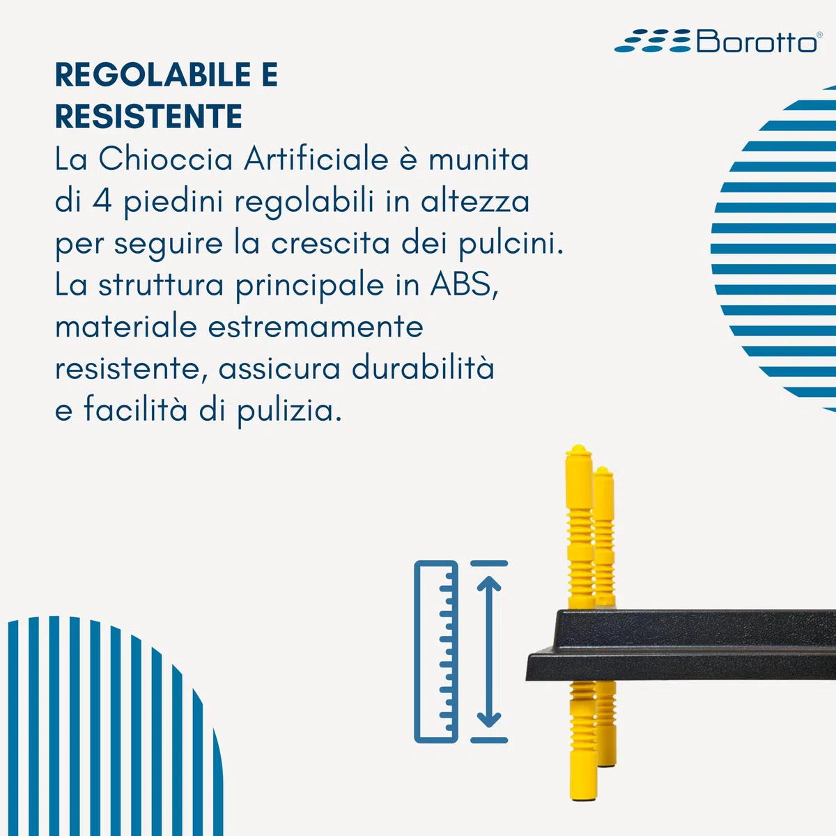 Borotto Chioccia Artificiale per Pulcini - Resistente, Facile da Pulire, Semplice da Usare - Ridotto Consumo di Energia Elettrica (15/20 Pulcini)