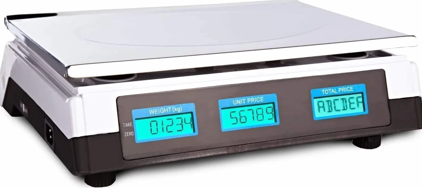 BILANCIA ELETTRONICA PROFESSIONALE DIGITALE DA BANCO 40 KG DOPPIO DISPLAY