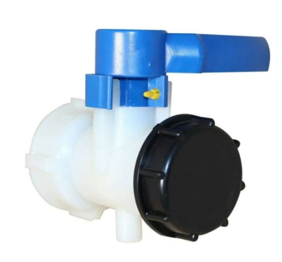 Accessori per Tubi IBC Adattatore DN40 62 Millimetri Filetto di Massima valvola a Sfera valvola di Uscita delle acque piovane Serbatoio for Semplice IBC contenitori dalla Mauser E Mamor