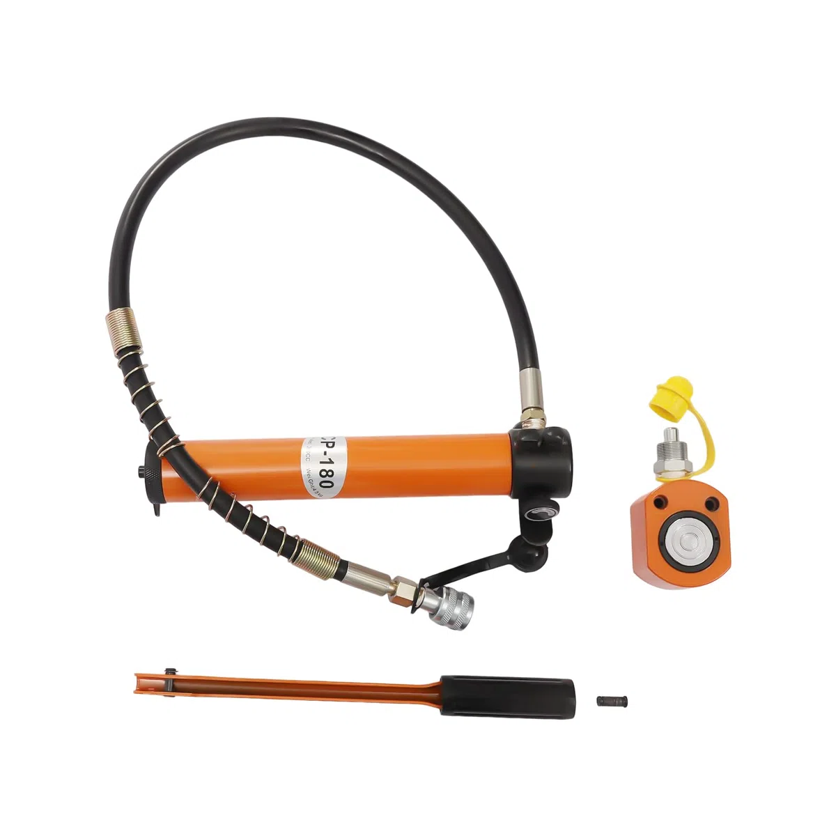 Cilindro idraulico 20T, pompa idraulica manuale con CP-180, corsa 15,5 mm, altezza 110 mm, pompa idraulica manuale per riparazioni auto e costruzione di macchinari (10T)