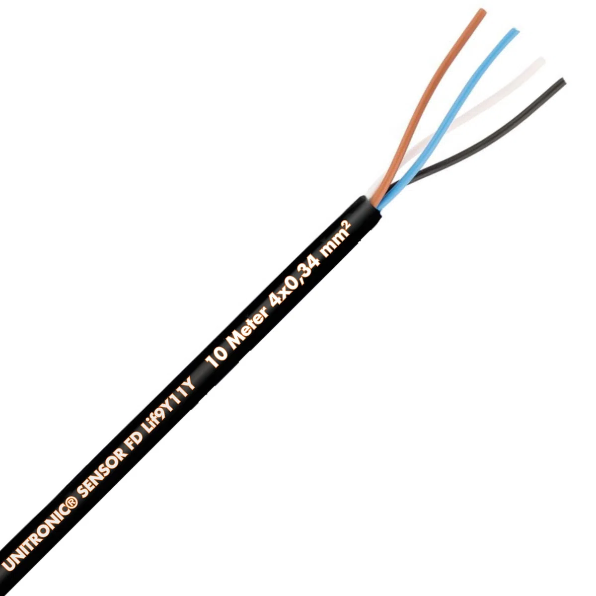 Lapp 7038865 - Cavo sensore Unitronic FD Lif9Y11Y, 4 x 0,34 mm², cavo dati altamente flessibile, resistente ai raggi UV, per catena da traino, 4 fili, colore nero