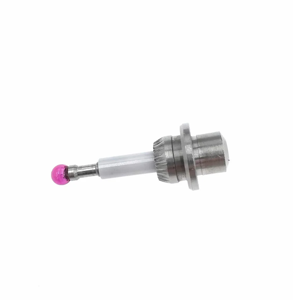 Pulsante filettato M3 Haimer inserto per sfera di rubino Ø 4 mm codolo in ceramica lunghezza 25 mm