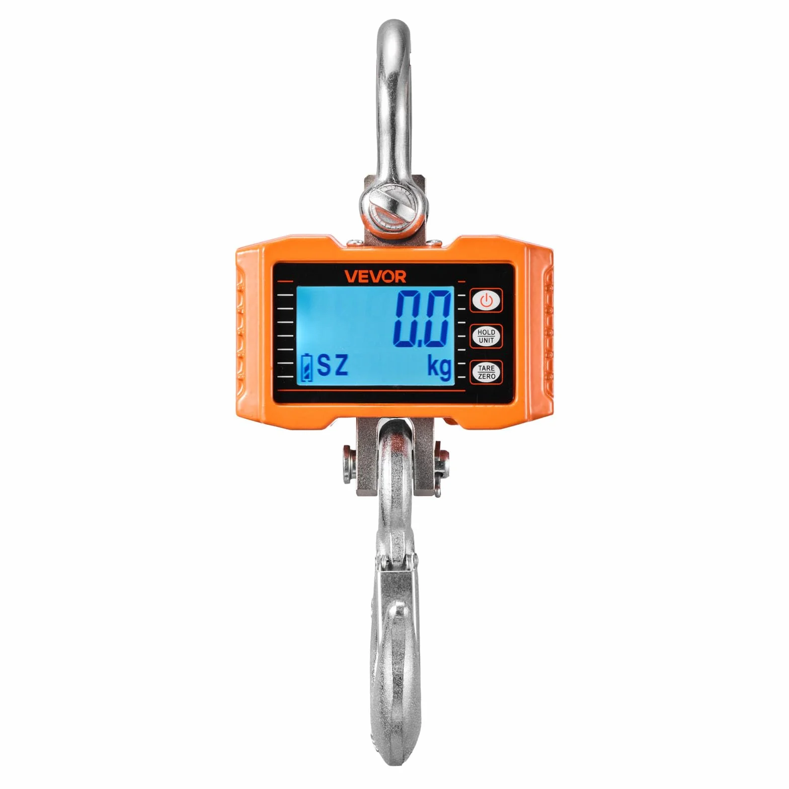 VEVOR Bilancia da Gru 2000 kg, Bilancia Industriale Sospesa per Impieghi Gravosi, Cassa in Alluminio Pressofuso, Display LCD, Divisione 500 g