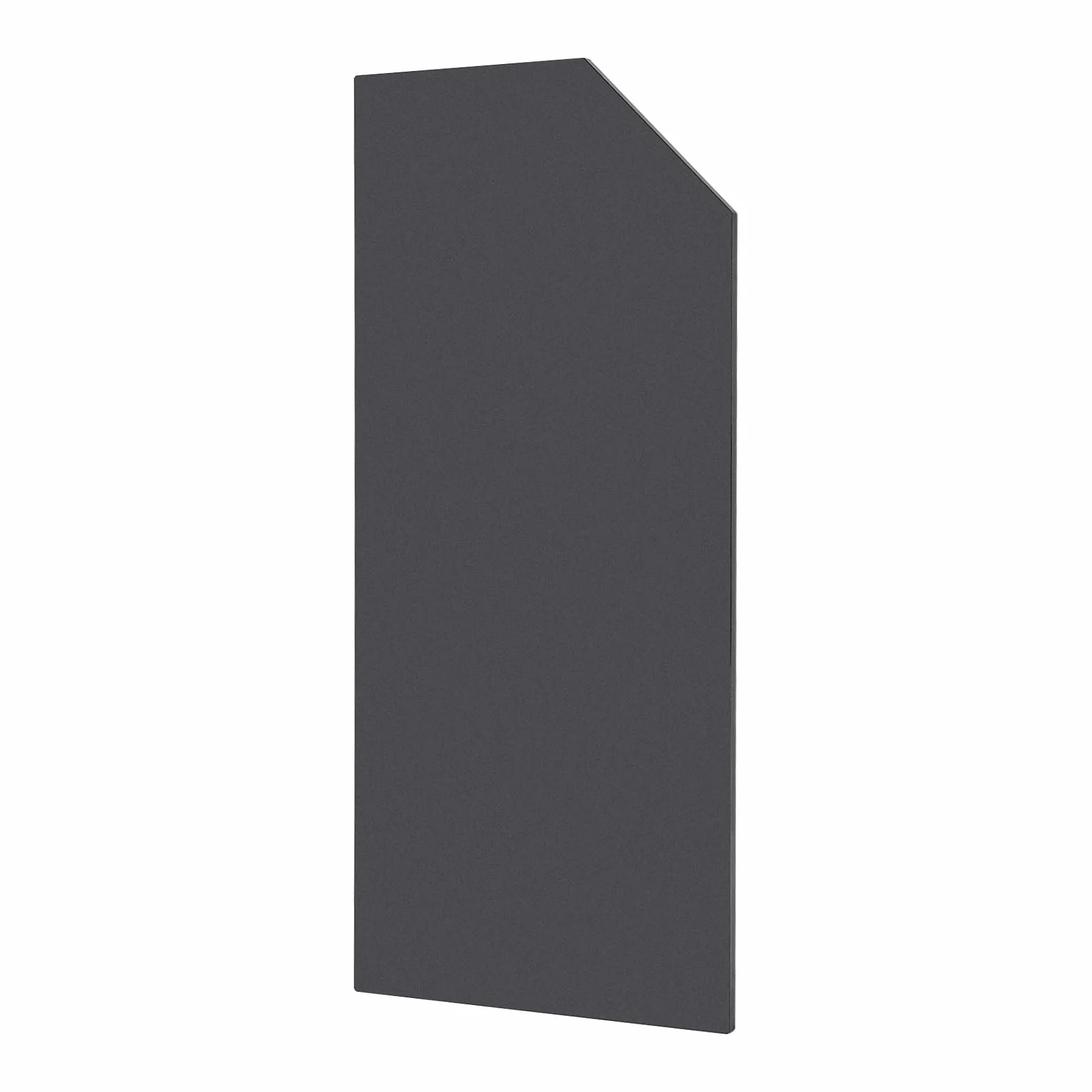 Parete divisoria per wc e orinatoio 90x40 cm montaggio a parete angolo smussato