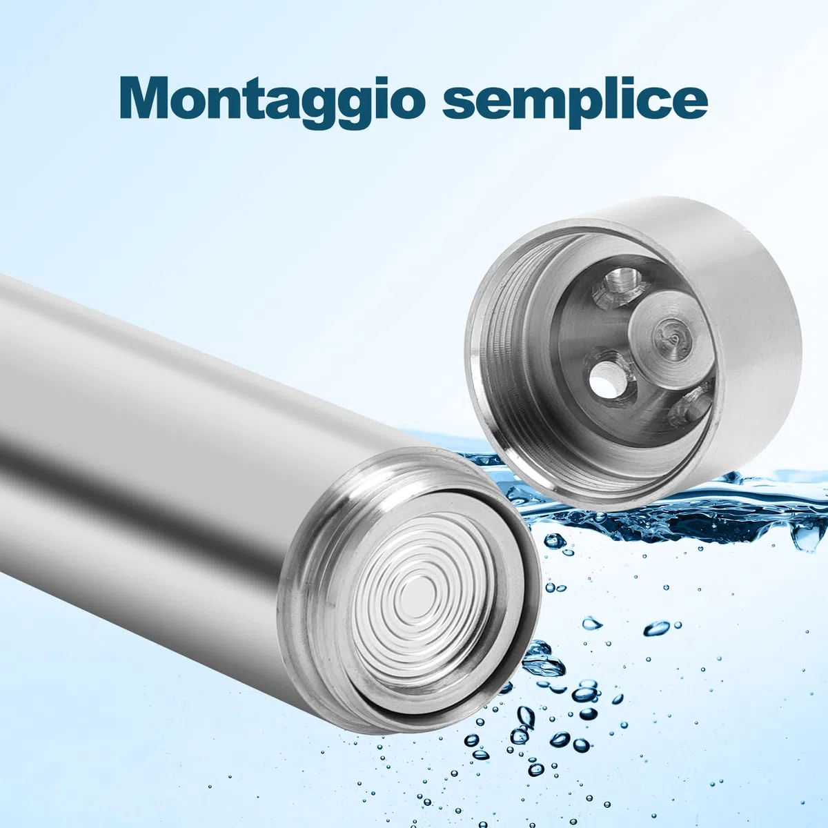 Trasmettitore di livello liquido, Trasmettitore di livello dell'acqua DC24V, 6m Cavo Impermeabile, Output di trasmissione 4-20 mA, rilevare gamma 0-5m per Rilevare L'acqua