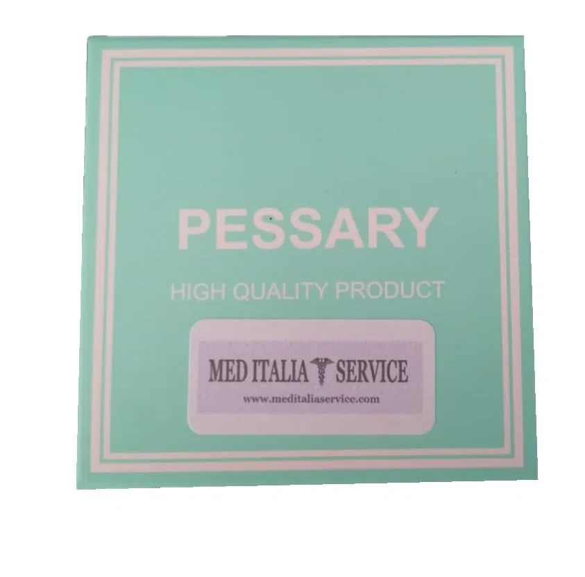 Med Italia Service - Pessario cubo senza fori in silicone per prolasso uterino, cistocele e rettocele (45mm)