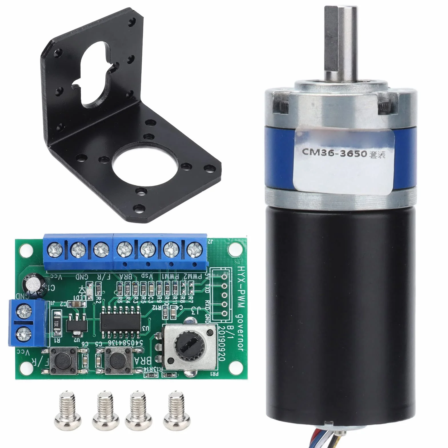 Motoriduttore Brushless 12V 1200 RPM Planetario con Controller per Robotica Automazione Meccanica