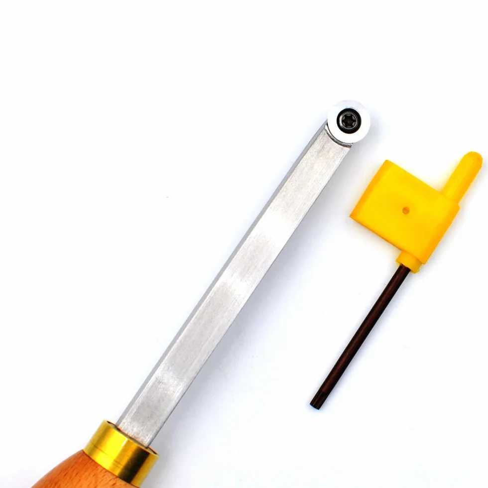Mini Scalpello da Tornio Professionale con Inserti Rotondi in Carburo da 12mm,Strumento per Tornitura Legno per Professionisti e Hobbisti