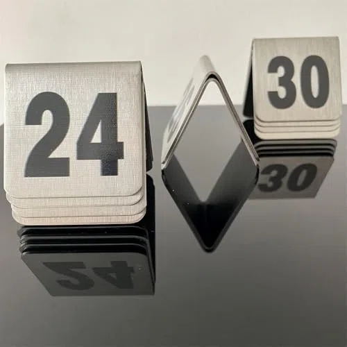 Numeri d'ordine da tavolo 1-50/1-100 in acciaio inox, per ristoranti, matrimoni, ristoranti, bar, feste, banchetti, segnaposto, segnaposto
