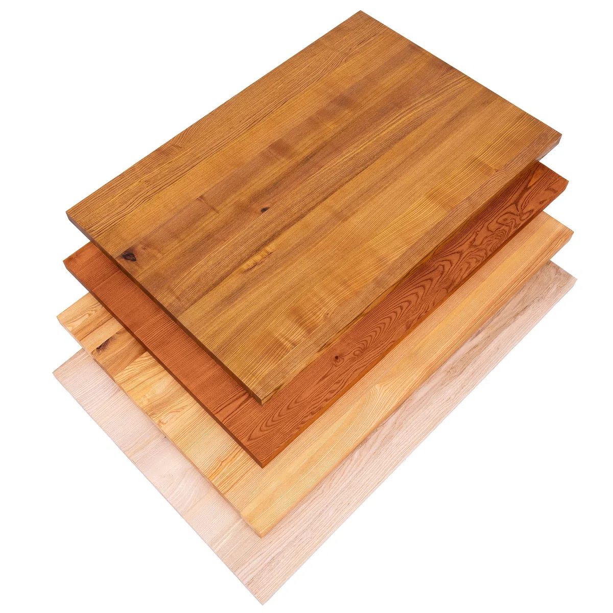 LAMO Manufaktur piano in legno per scrivania, tavolo da pranzo, tavolino da caffč, tavolo da cucina, 120x80 cm, Frassino Naturale, LHG-01-A-002-120