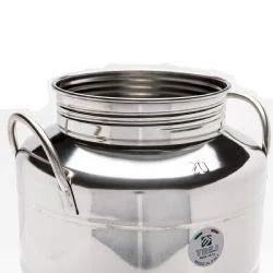 FUSTO IN ACCIAIO INOX 18/10 PER OLIO LT. 20 + RUBINETTO