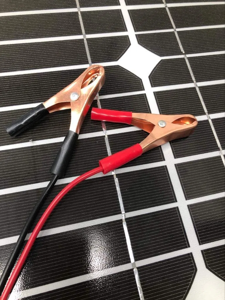 TEMPO DI SALDI Pannello Ad Energia Solare Fotovoltaico 30W 12V Con Celle In Silicio E Pinze