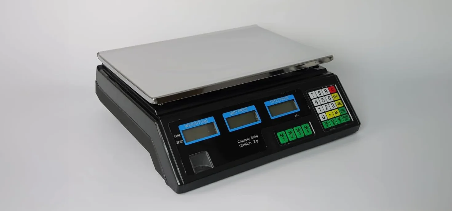 Bilancia Elettronica Digitale Professionale Max 40 Kg Piatto Acciaio Inox 2 Grammi