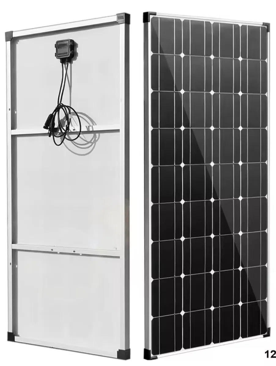 Pannello Solare Fotovoltaico Monocristallino 320W, 18V, Alta Efficienza per Camper, Casa, Baita e Barche, Modulo Solare con Cavo di Connessione