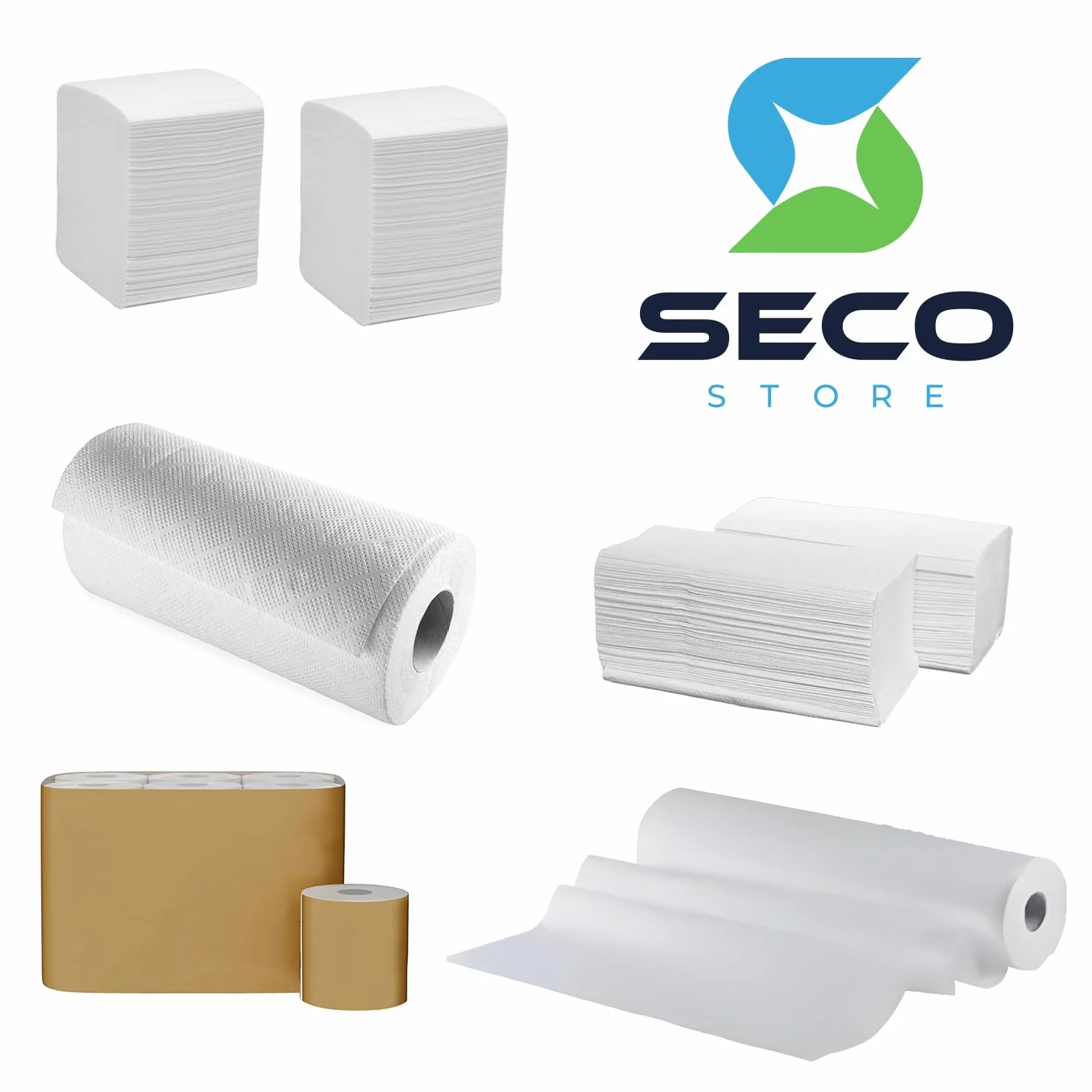 Carta Igienica Interfogliata Pura Cellulosa 2 Veli 9000 Pezzi 21x11 cm Universale per Dispenser